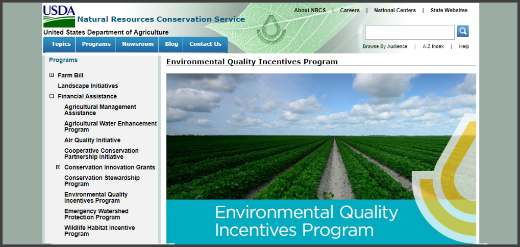 USDA Environmental Quality Incentives Program